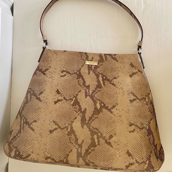 KATE SPADE Snake Print Pattern Shoulder Tote Bag NWOT - Picture 10 of 16